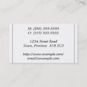 Fancy, script, uitvoerend Visitekaartje (Achterkant)