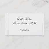 Fancy, script, uitvoerend Visitekaartje (Voorkant)