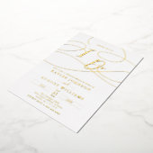 Fancy script voordat we zeggen "ik doe" repetitie folie uitnodiging (Gedraaid)