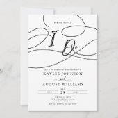 Fancy script voordat we zeggen "ik doe" repetitie kaart (Voorkant)