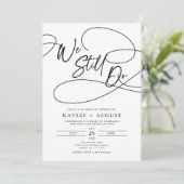 Fancy Script "We Still Do" Wedding Vow Renewal Kaart (Staand voorkant)
