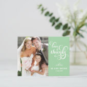 Fancy Script Wedding Hartelijk dank Briefkaart | M (Staand voorkant)
