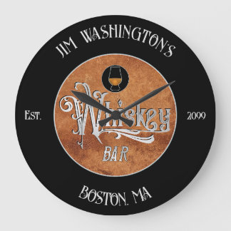 Fancy Script Whiskey Bar Grote Klok