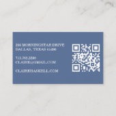 Fancy Script Zachte Zomer Minimalistische Moderne Visitekaartje (Achterkant)