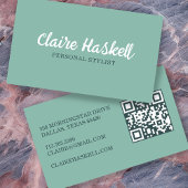 Fancy Script Zachte Zomer Minimalistische Moderne Visitekaartje