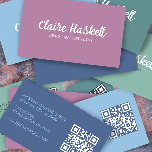 Fancy Script Zachte Zomer Minimalistische Moderne  Visitekaartje