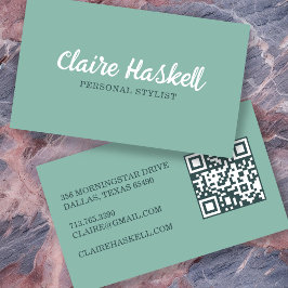 Fancy Script Zachte Zomer Minimalistische Moderne  Visitekaartje