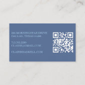 Fancy Script Zachte Zomer Minimalistische Moderne  Visitekaartje (Achterkant)