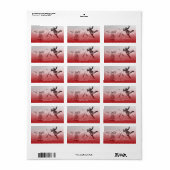 Fancy scriptadres voor meest feestkerst etiket (Full Sheet)