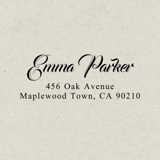 Fancy scriptkalligrafie Eenvoudig Zelfinktende Stempel