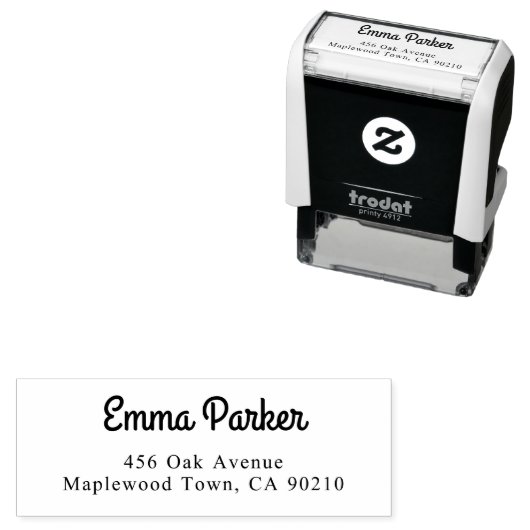 Fancy  scriptkalligrafie Eenvoudig Zelfinktende Stempel (In situ)