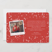 Fancy scriptkalligrafie voor meest feestkerst feestdagenkaart (Achterkant)