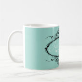 Fancy Scrollwork Frame Persoonlijk Koffiemok (Links)