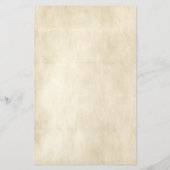 Fancy Scrollwork Old Parchment with Your Name  Briefpapier (Achterkant)