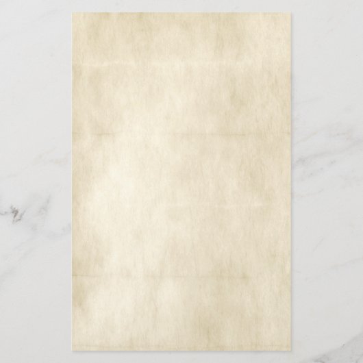 Fancy Scrollwork Old Parchment with Your Name  Briefpapier (Achterkant)