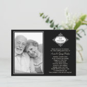 Fancy Seal jubileum foto uitnodiging (Staand voorkant)