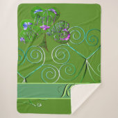 Fancy Shamrock-belettering Sherpa Deken (Voorkant)