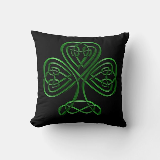 Fancy Shamrock Kussen (Voorkant)
