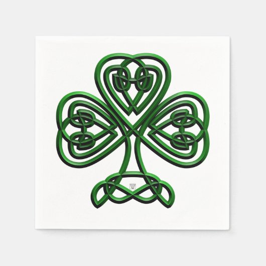 Fancy Shamrock Servetten (Voorkant)