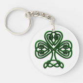 Fancy Shamrock Sleutelhanger (Voorkant)