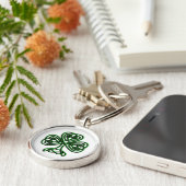 Fancy Shamrock Sleutelhanger (Zijkant)
