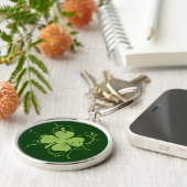 Fancy Shamrock Sleutelhanger (Zijkant)