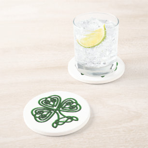 Fancy Shamrock Zandsteen Onderzetter
