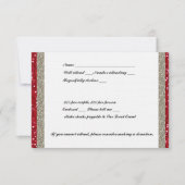 Fancy Silver- en Red Event RSVP (Voorkant)