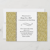 Fancy Silver Gold Glitter-noodoproep Kaart (Voorkant)