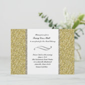 Fancy Silver Gold Glitter-noodoproep Kaart (Staand voorkant)