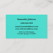 Fancy Silver Key Real Estate Broker Visitekaartje (Achterkant)