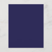 Fancy Silver & Navy BUDGET Quinceañera Uitnodiging (Achterkant)