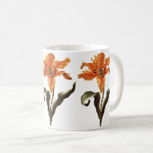  Fancy Sinaasappel Lily in Bloom, tuinbloemen Koffiemok (Voorkant rechts)