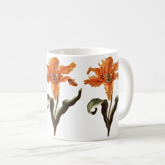  Fancy Sinaasappel Lily in Bloom, tuinbloemen Koffiemok (Voorkant rechts)