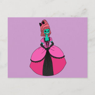 Fancy Skull Lady Briefkaart