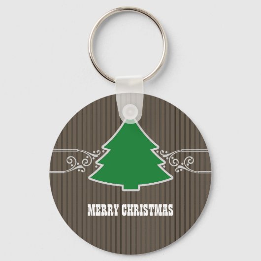 Fancy Sleutelhanger met kerstboomwervelingen (Voorkant)