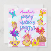 Fancy Smansy Birthday Party-uitnodigingen Kaart (Voorkant)