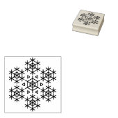 fancy sneeuwvlokstempel rubberstempel (Gestempeld)