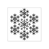 fancy sneeuwvlokstempel rubberstempel (Afrduk)