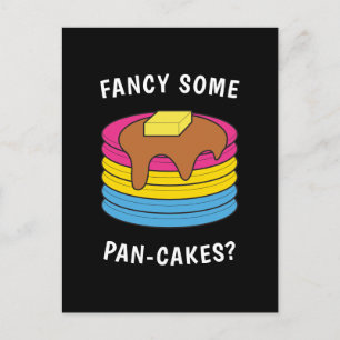 Fancy Some Pan-cakes Grappige LGBTQ Panseksuele Pr Briefkaart