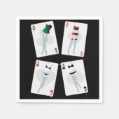 Fancy speelkaarten Papieren servetten (Voorkant)