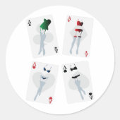 Fancy speelkaarten Stickers (Voorkant)