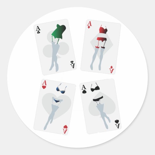 Fancy speelkaarten Stickers (Voorkant)