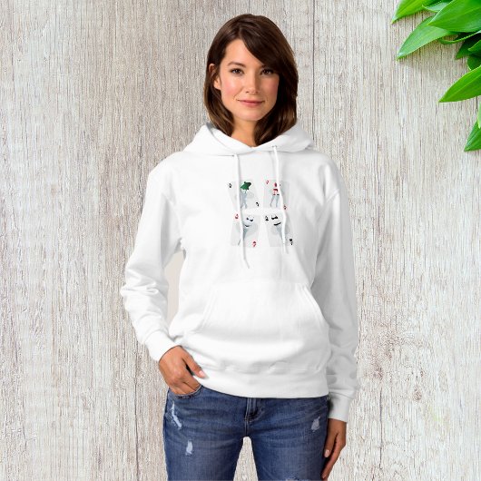 Fancy Speelkaarten Vrouwen Hoodie