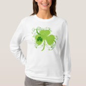 Fancy St Patricks Day Shamrock T-shirt (Voorkant)