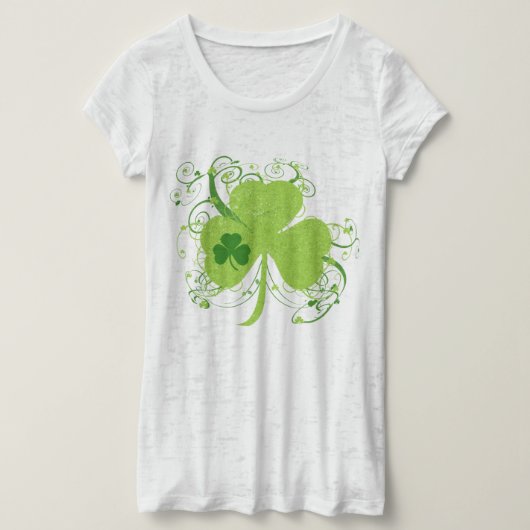 Fancy St Patricks Day Shamrock T-shirt (Design voorkant)