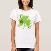 Fancy St Patricks Day Shamrock T-shirt (Voorkant)