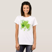 Fancy St Patricks Day Shamrock T-shirt (Voorkant volledig)
