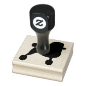 Fancy Standaard Poedel Hondenras Silhouet Rubberstempel (Stempel)
