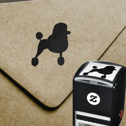 Fancy standaard poedelsilhouet zelfinktende stempel